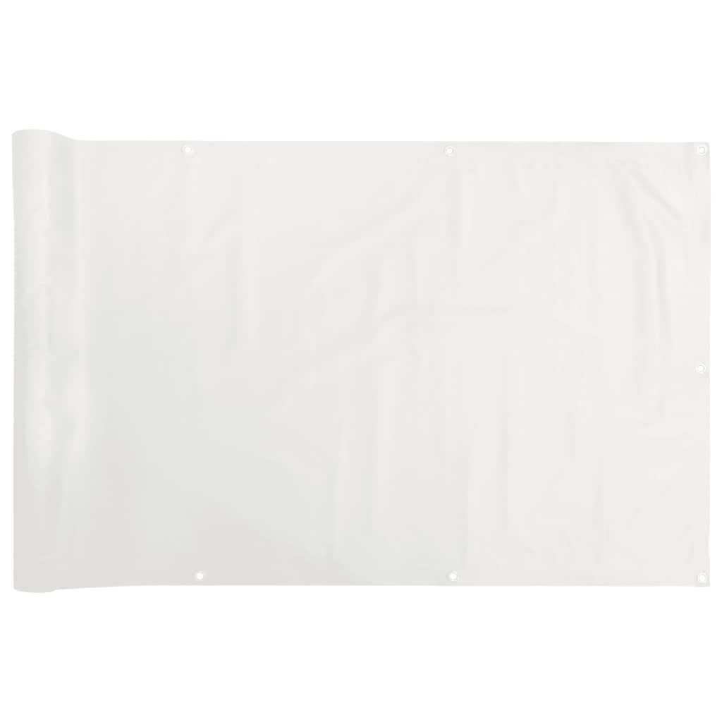 Balkon-Sichtschutz Weiß 800x120 cm PVC
