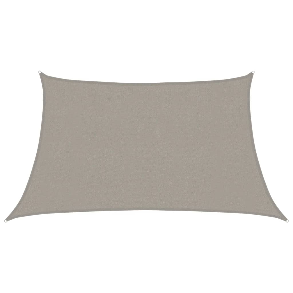Sonnensegel 160 g/m² Trapez Hellgrau 3/4x2 m HDPE