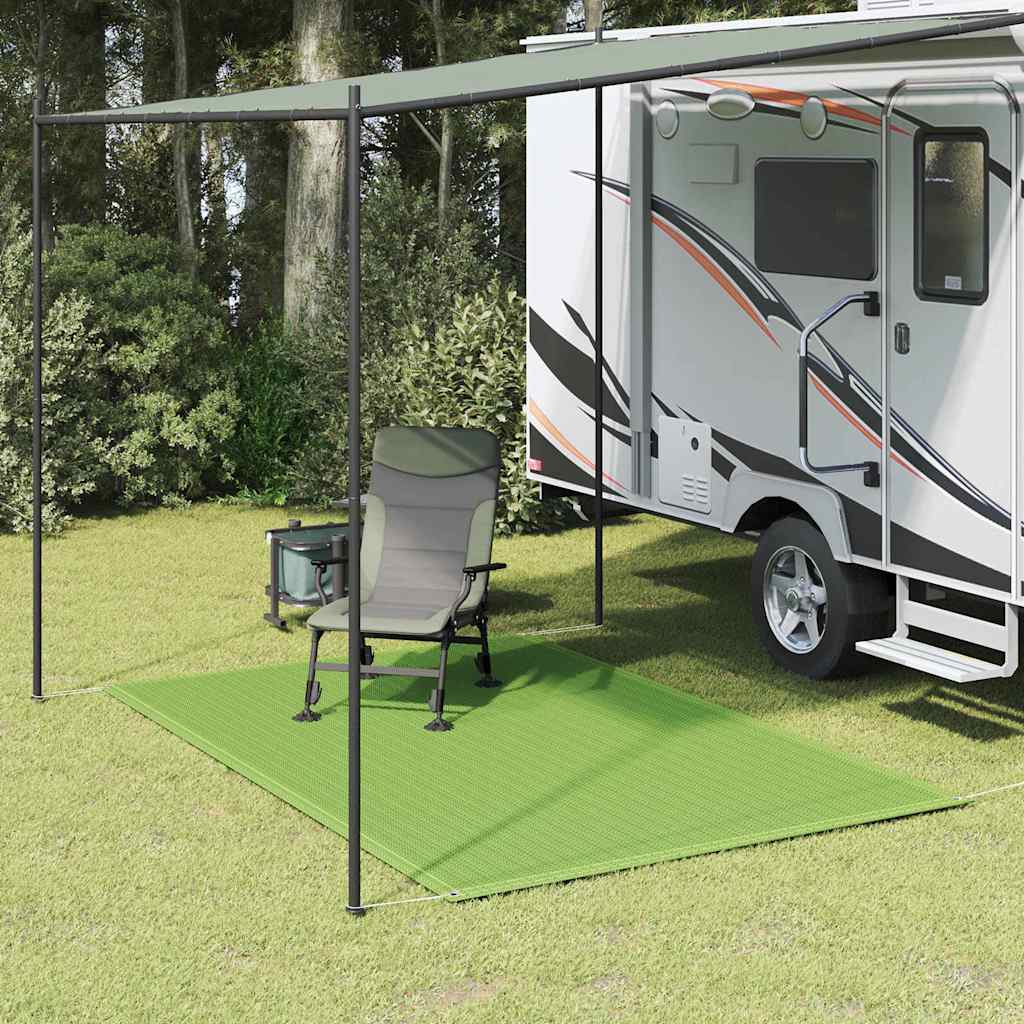 Tent carpet light green 200x300 cm HDPE