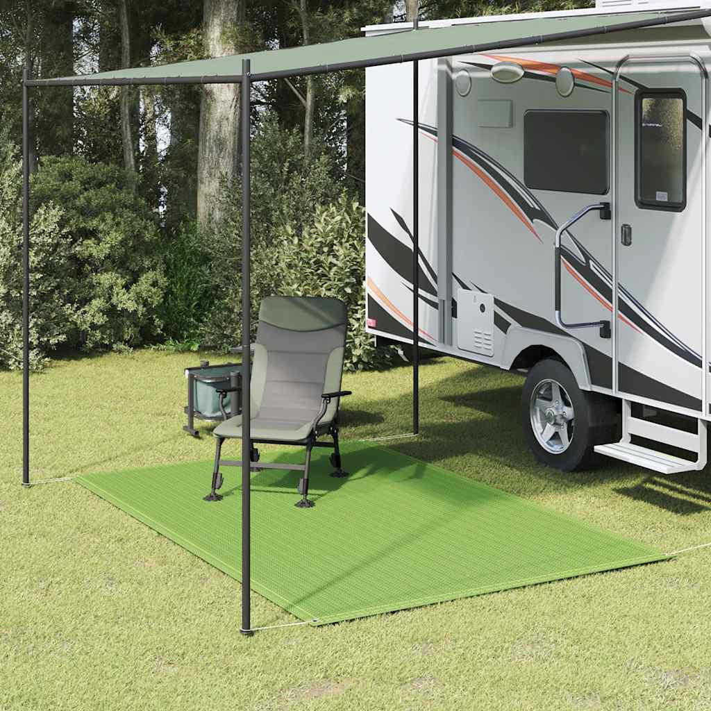 Tent carpet light green 250x300 cm HDPE