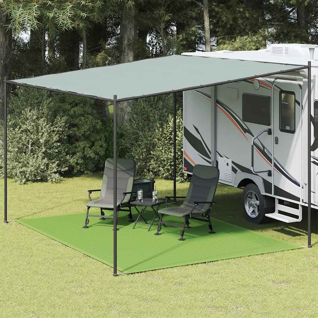 Tent carpet light green 300x400 cm HDPE