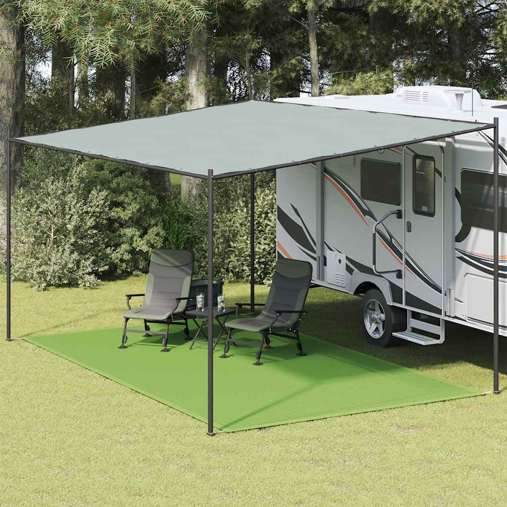 Tent carpet light green 300x500 cm HDPE