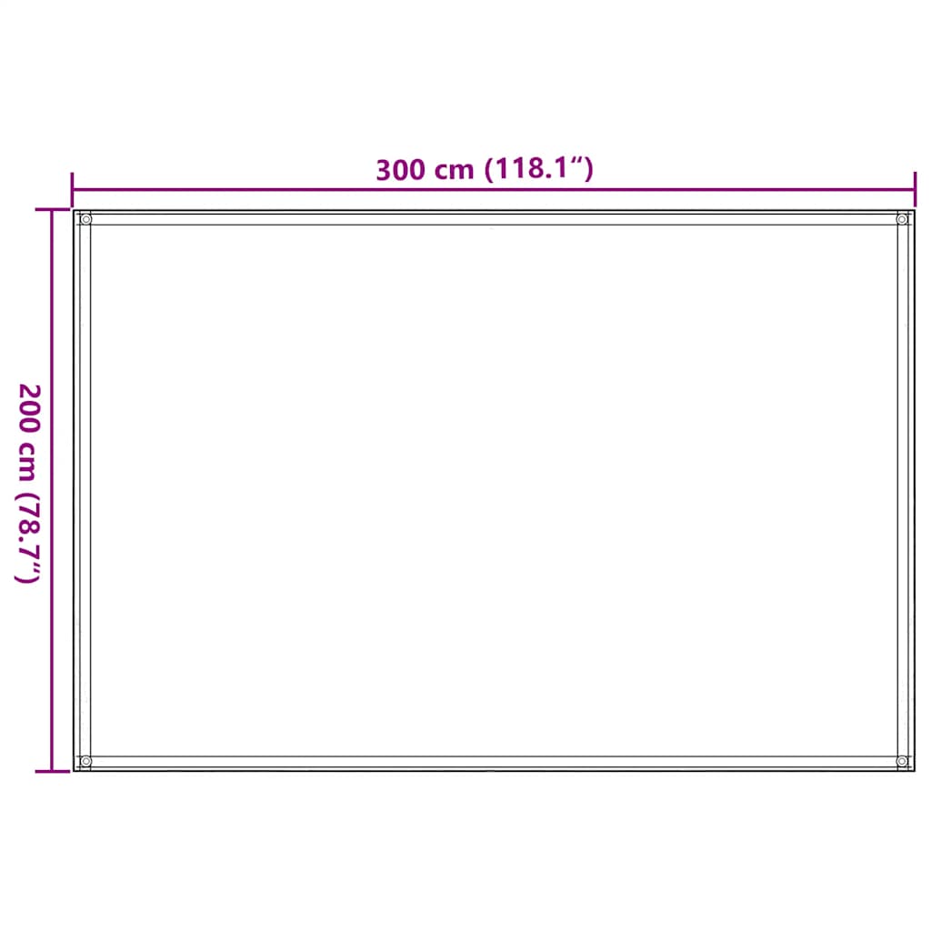 Tent carpet sand color 200x300 cm HDPE