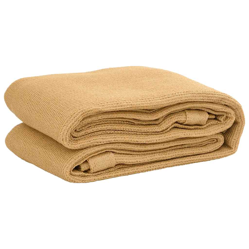 Tent carpet sand color 250x250 cm HDPE