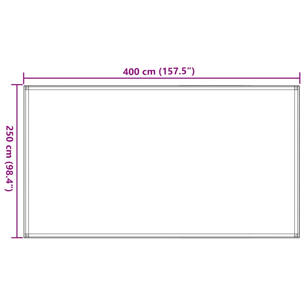 Tent carpet sand color 250x400 cm HDPE