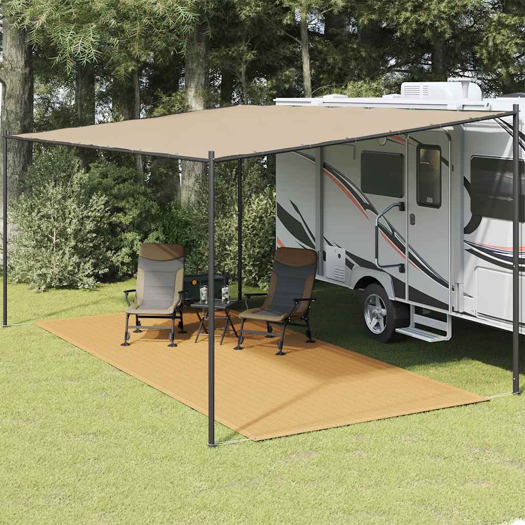 Tent carpet sand color 250x600 cm HDPE