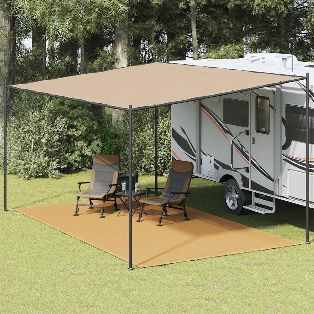 Tent carpet sand color 300x500 cm HDPE