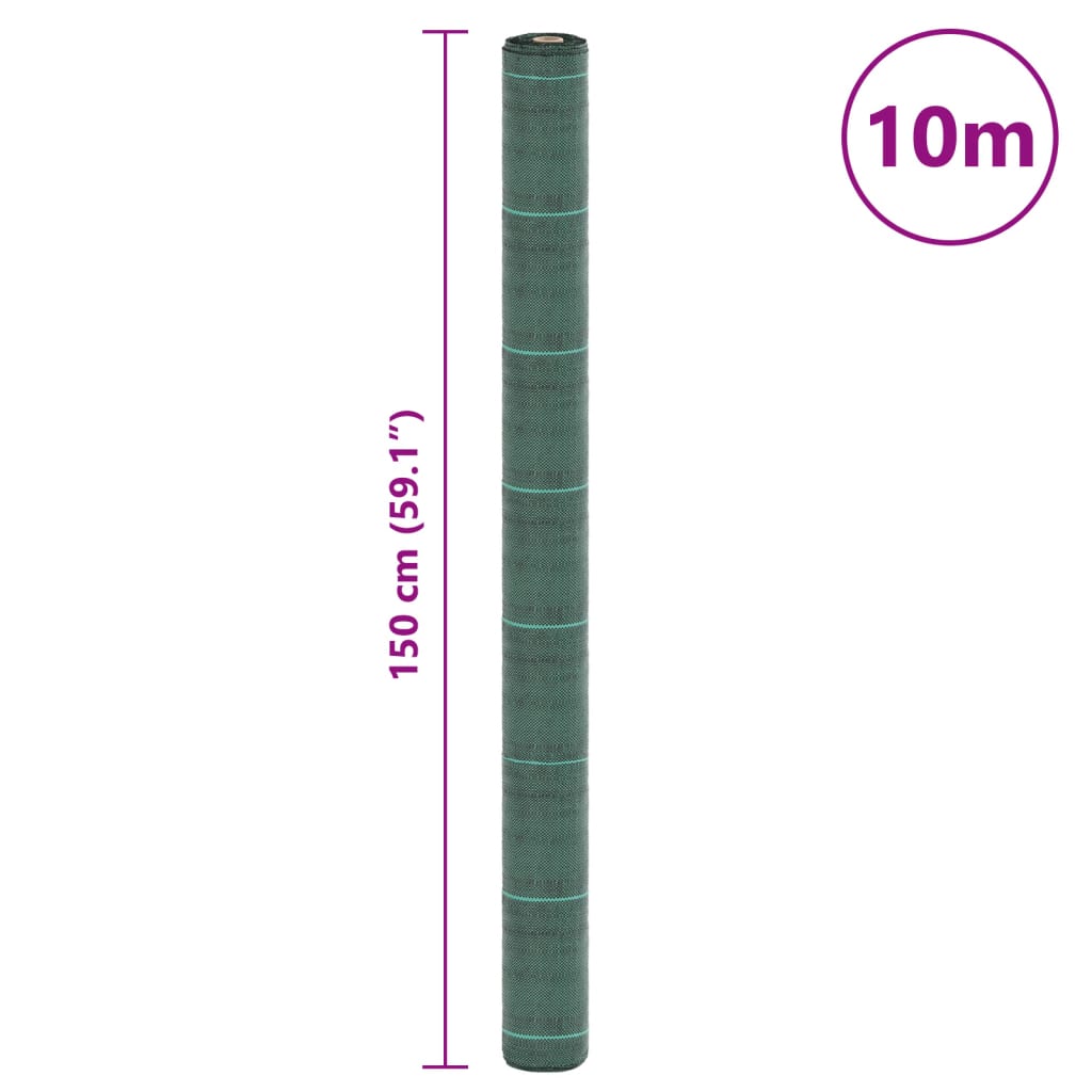 Weed Control Fleece Green 1.5x10 m PP