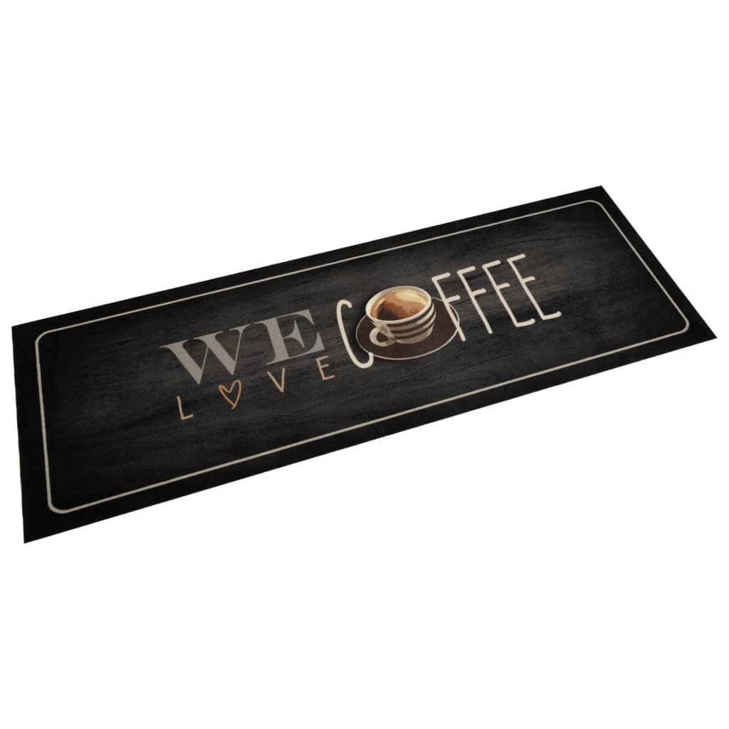 Kitchen Rug Washable Coffee 60x180 cm Velvet