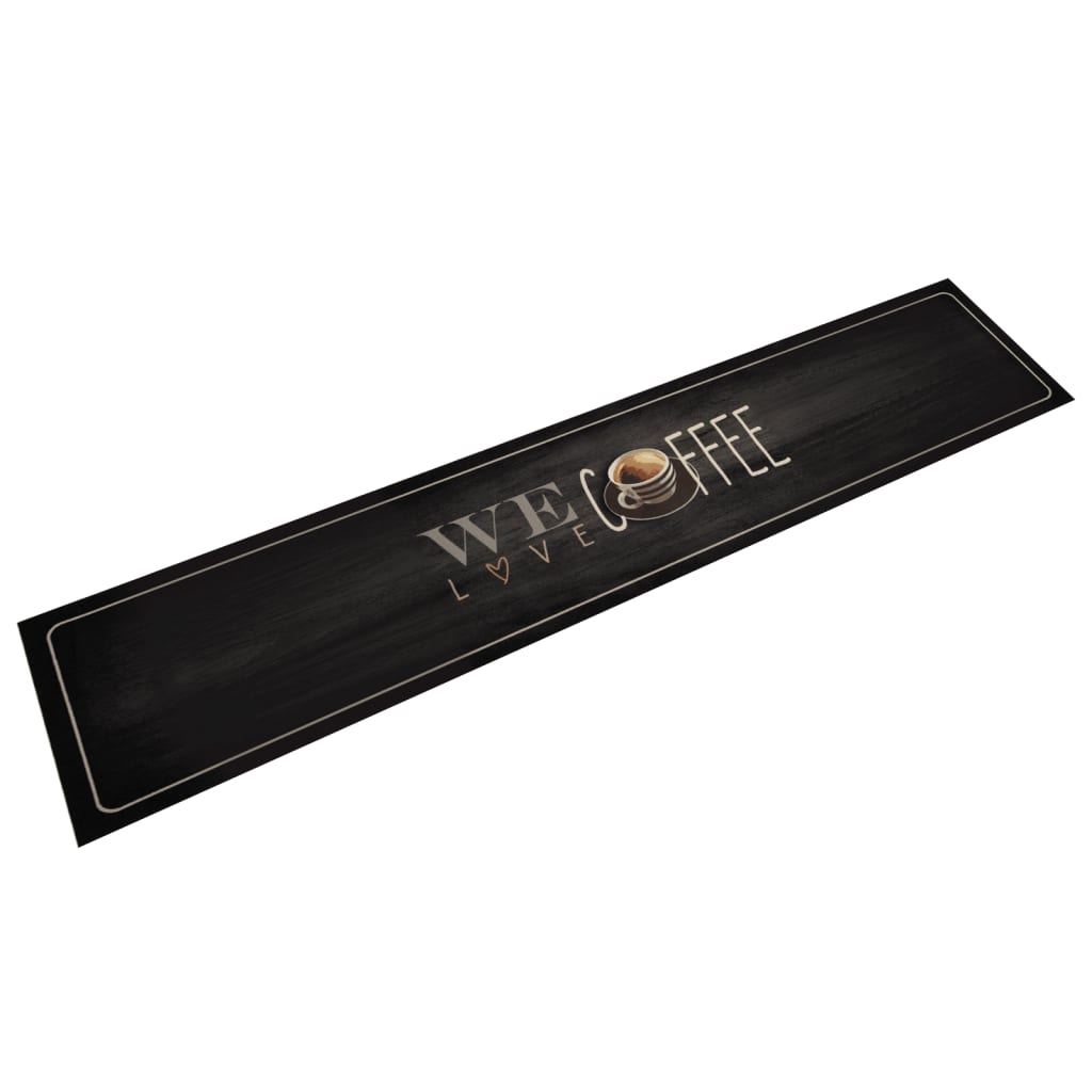 Kitchen Rug Washable Coffee 60x300 cm Velvet