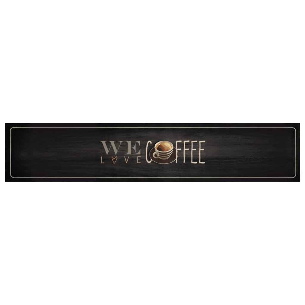 Kitchen Rug Washable Coffee 60x300 cm Velvet
