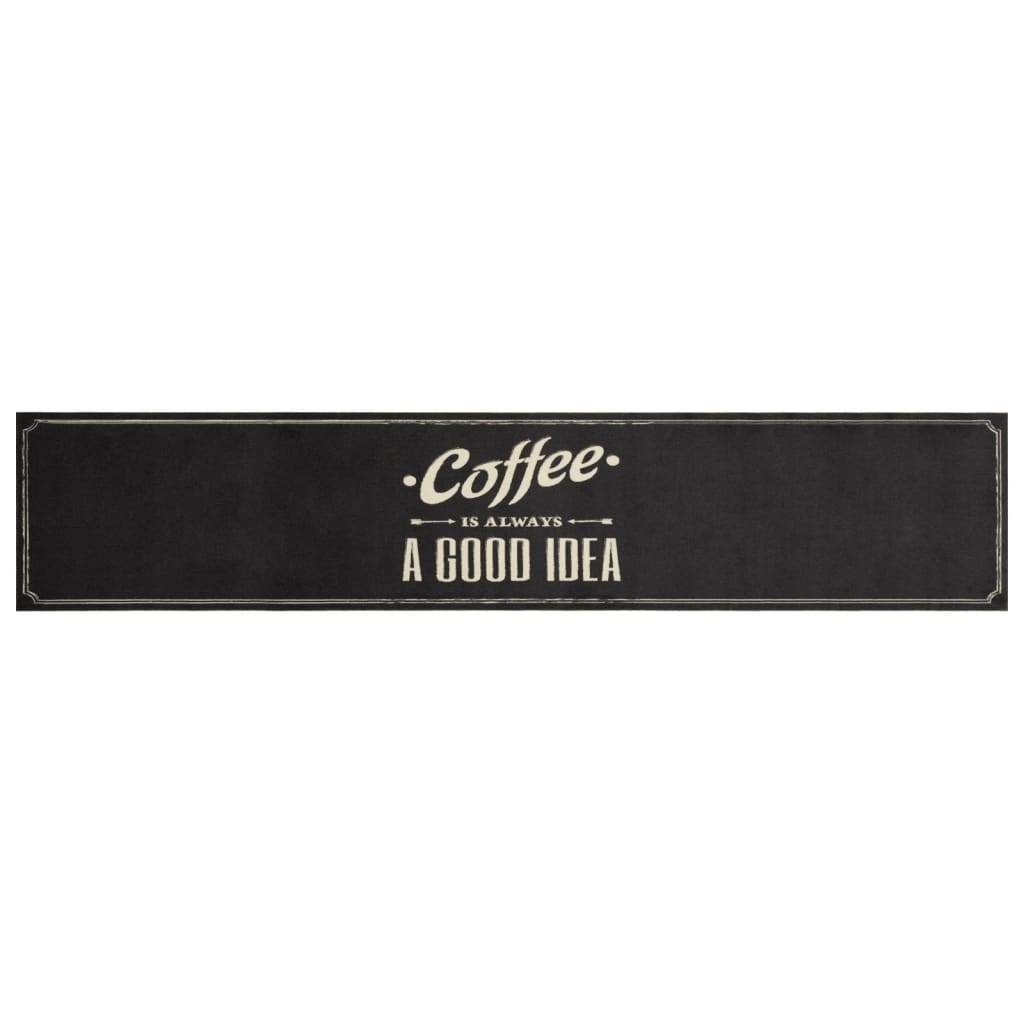 Kitchen Rug Washable Coffee 60x300 cm Velvet