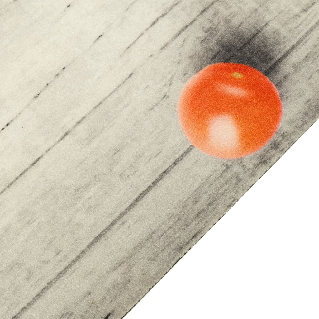 Kitchen Rug Washable Tomatoes 45x150 cm Velvet