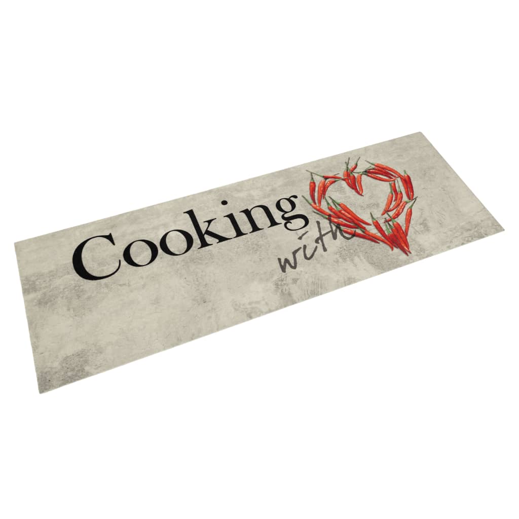Kitchen Rug Washable Paprika 45x150 cm Velvet