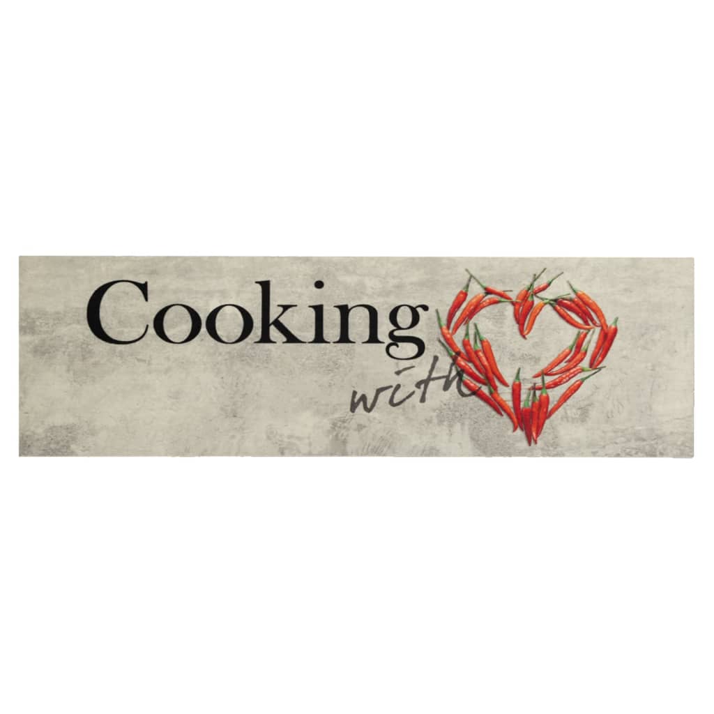 Kitchen Rug Washable Paprika 45x150 cm Velvet