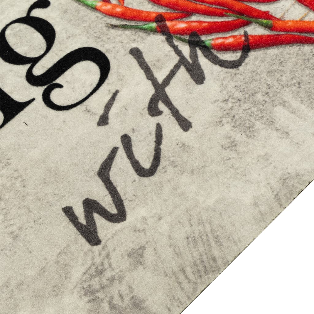 Kitchen Rug Washable Paprika 60x180 cm Velvet