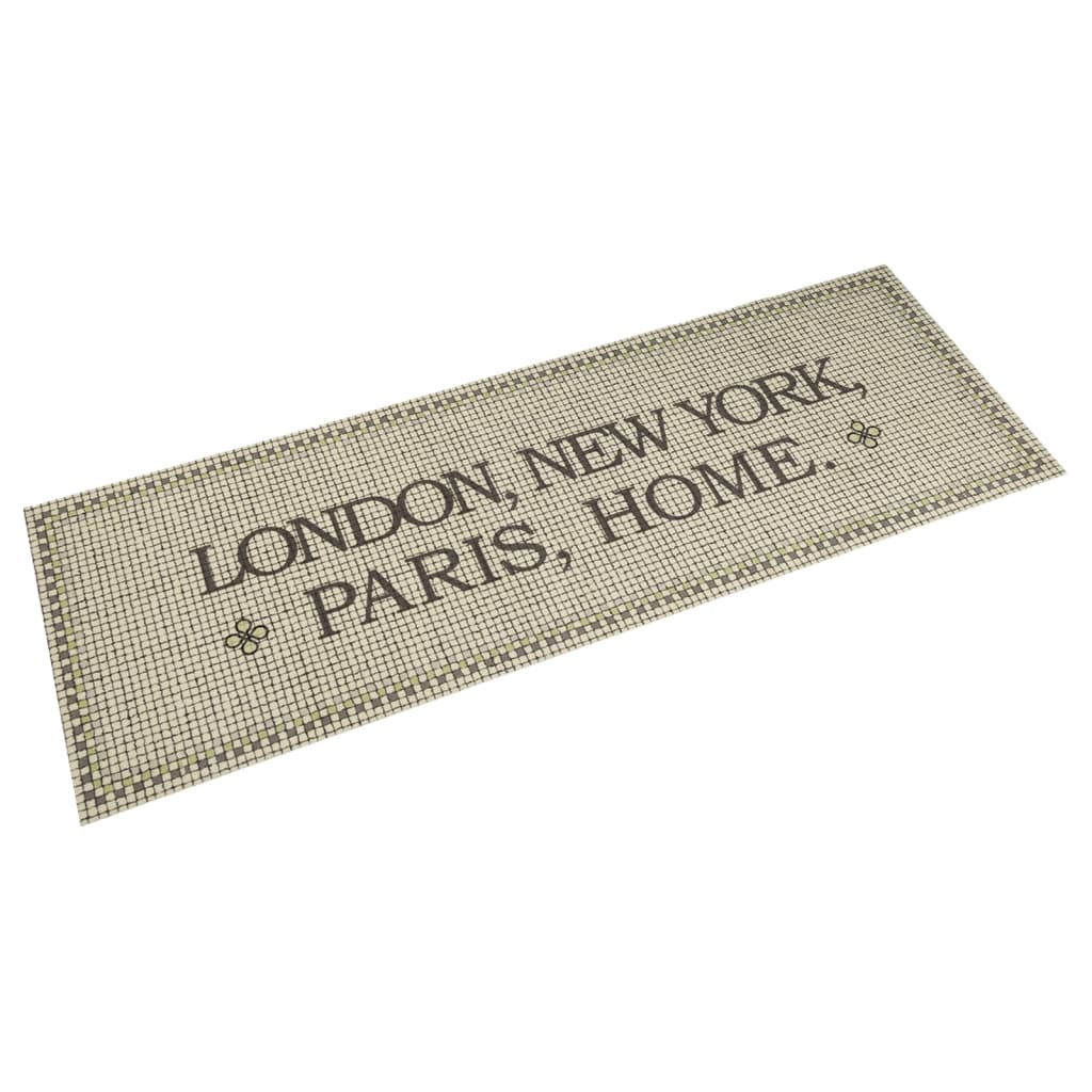 Kitchen Rug Washable Capitals Home 60x180 cm Velvet