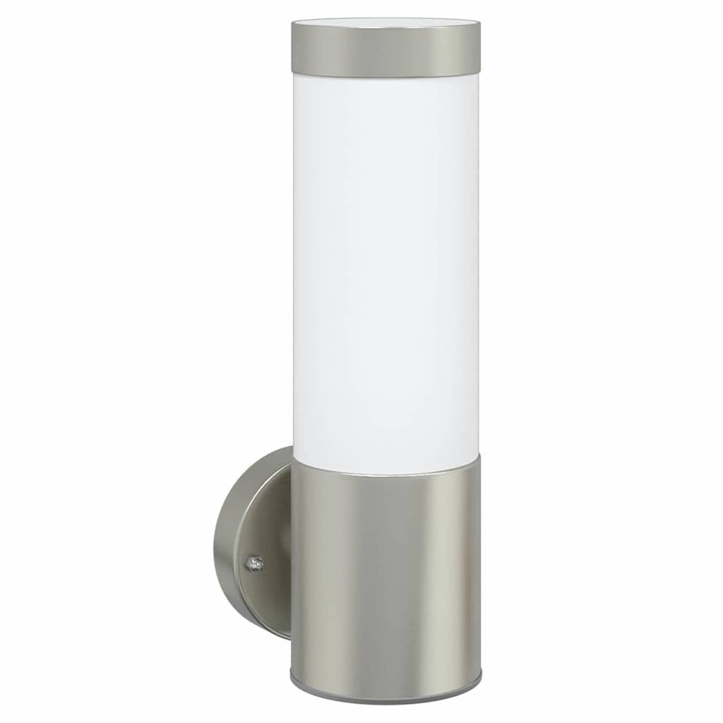 Außenwandleuchte Silber 12 x 7.5 x 27 cm Edelstahl