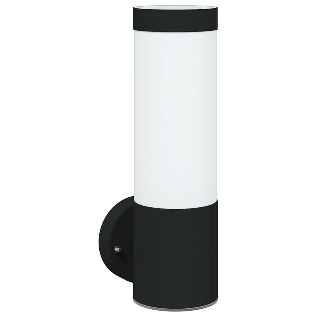 Außenwandleuchte Schwarz 12 x 7.5 x 27 cm Edelstahl