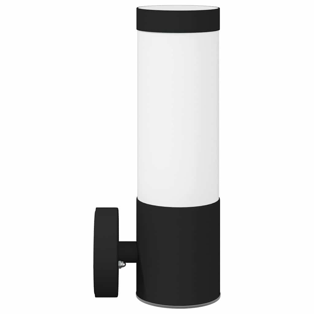 Außenwandleuchte Schwarz 12 x 7.5 x 27 cm Edelstahl