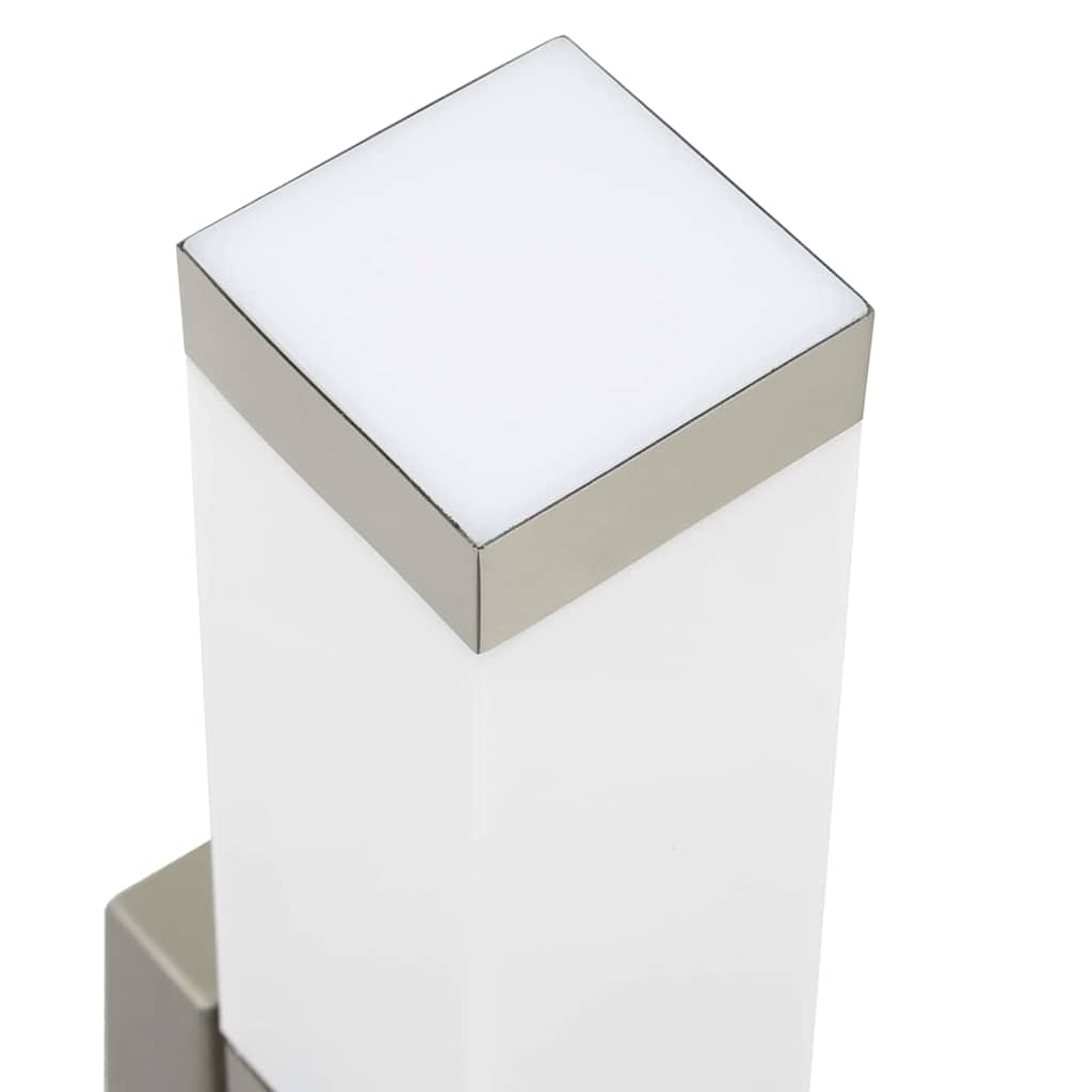Außenwandleuchte Silber 10.5 x 6 x 35 cm Edelstahl
