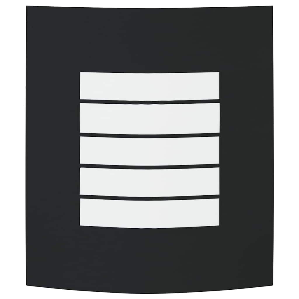 Außenwandleuchte 2 pcs Schwarz 23.5 x 10.5 x 26 cm Edelstahl