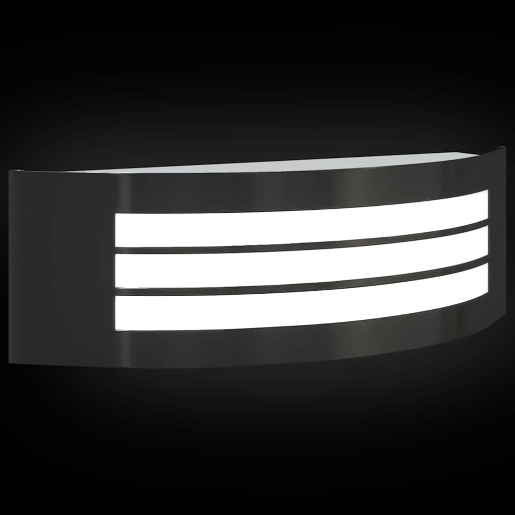 Außenwandleuchte Schwarz 32 x 10 x 10 cm Edelstahl