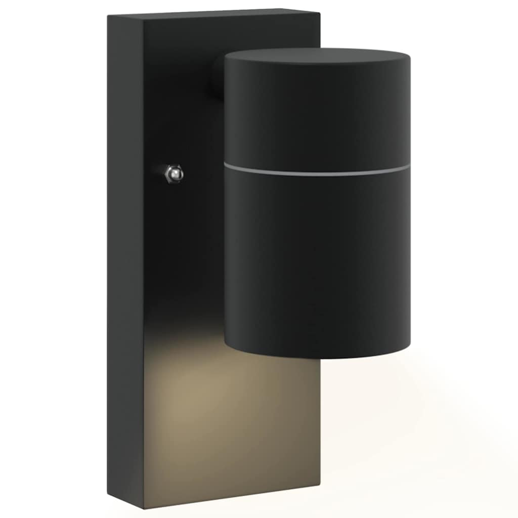 Außenwandleuchte Schwarz 6,5 x 10,5 x 16 cm Edelstahl