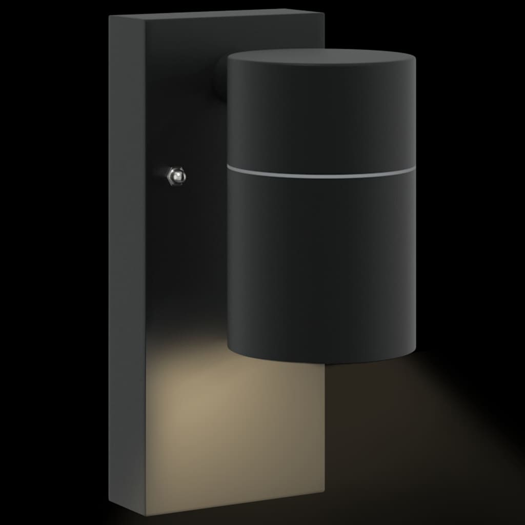 Außenwandleuchte Schwarz 6,5 x 10,5 x 16 cm Edelstahl