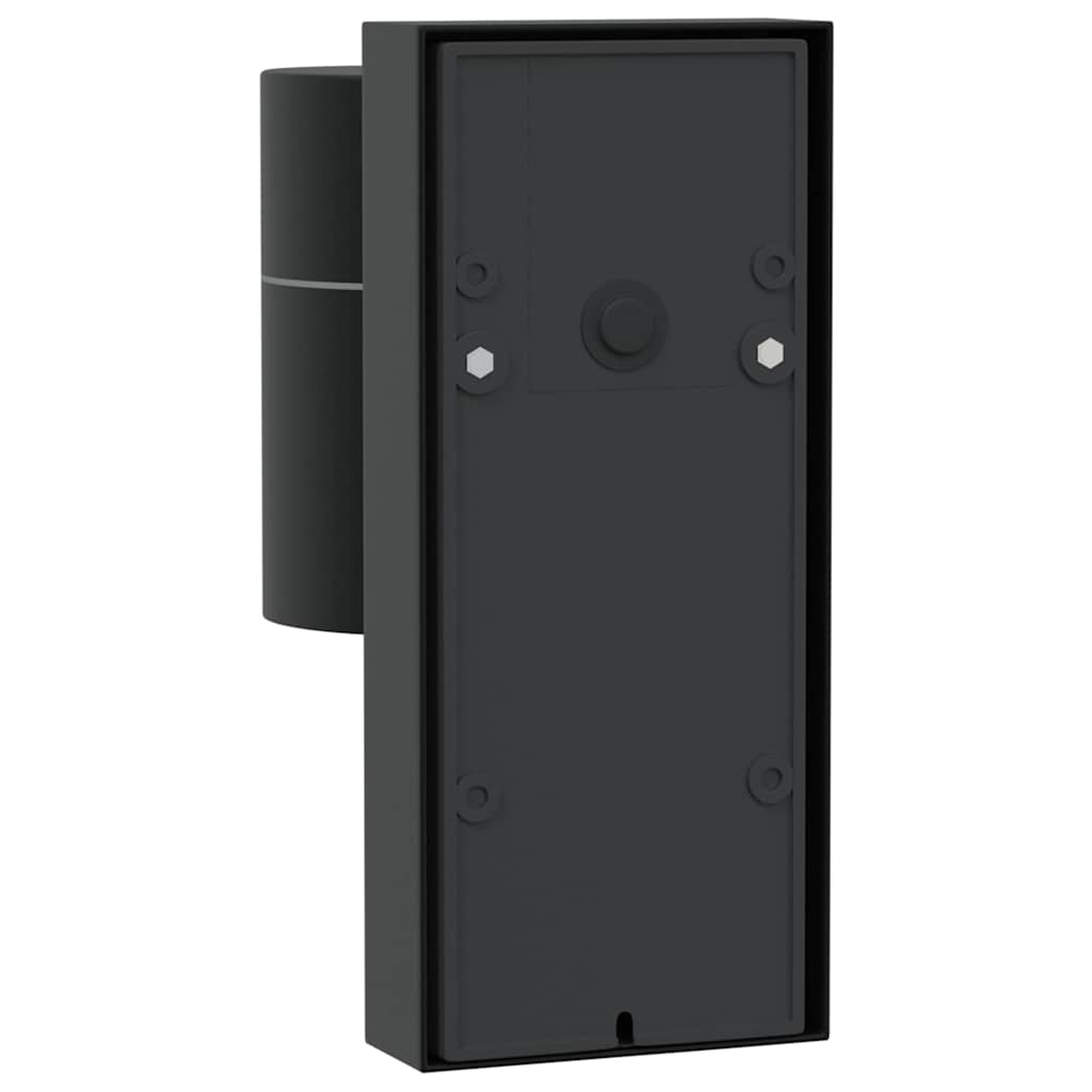 Außenwandleuchte Schwarz 6,5 x 10,5 x 16 cm Edelstahl