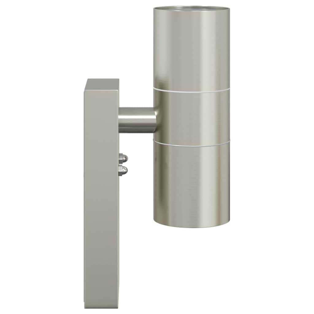 Außenwandlampen 2 pcs Silber 7 x 10 x 22 cm Edelstahl