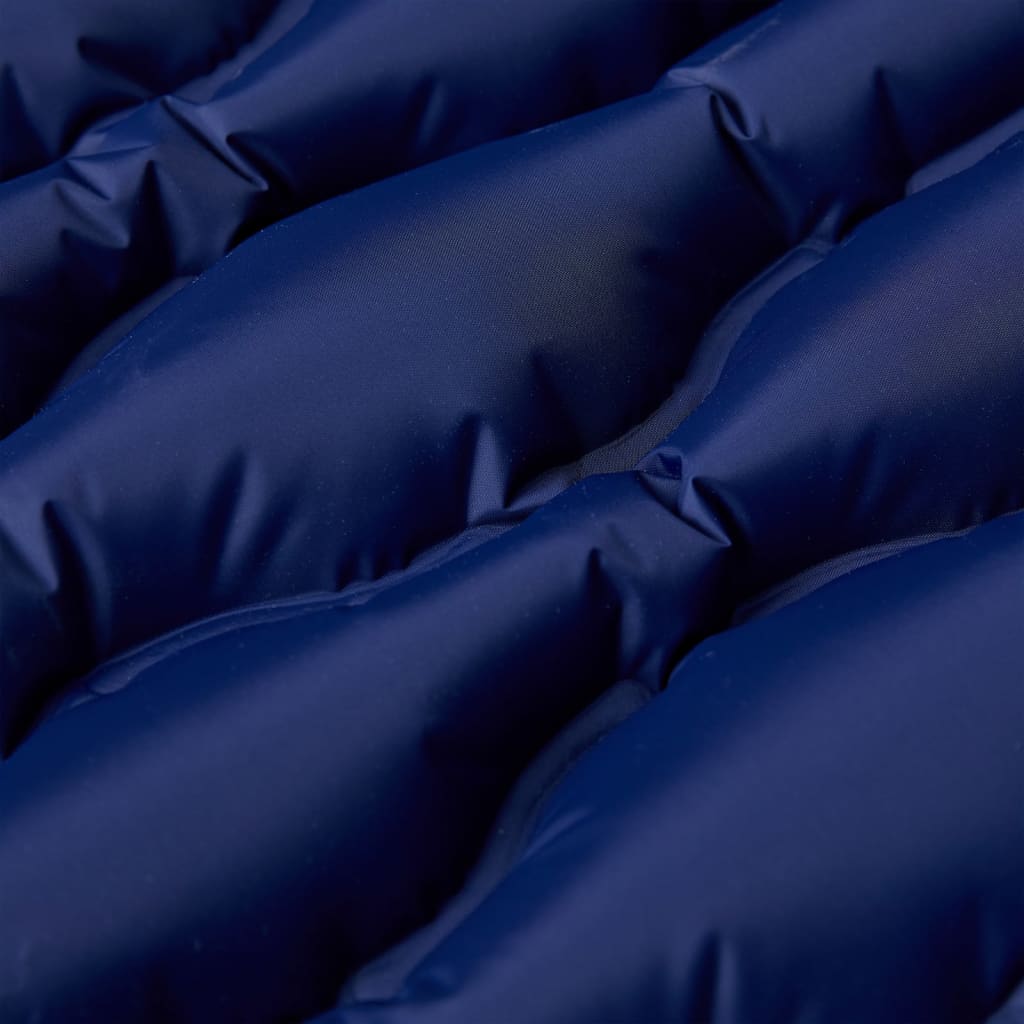 Self-inflating sleeping pad with pillow navy blue