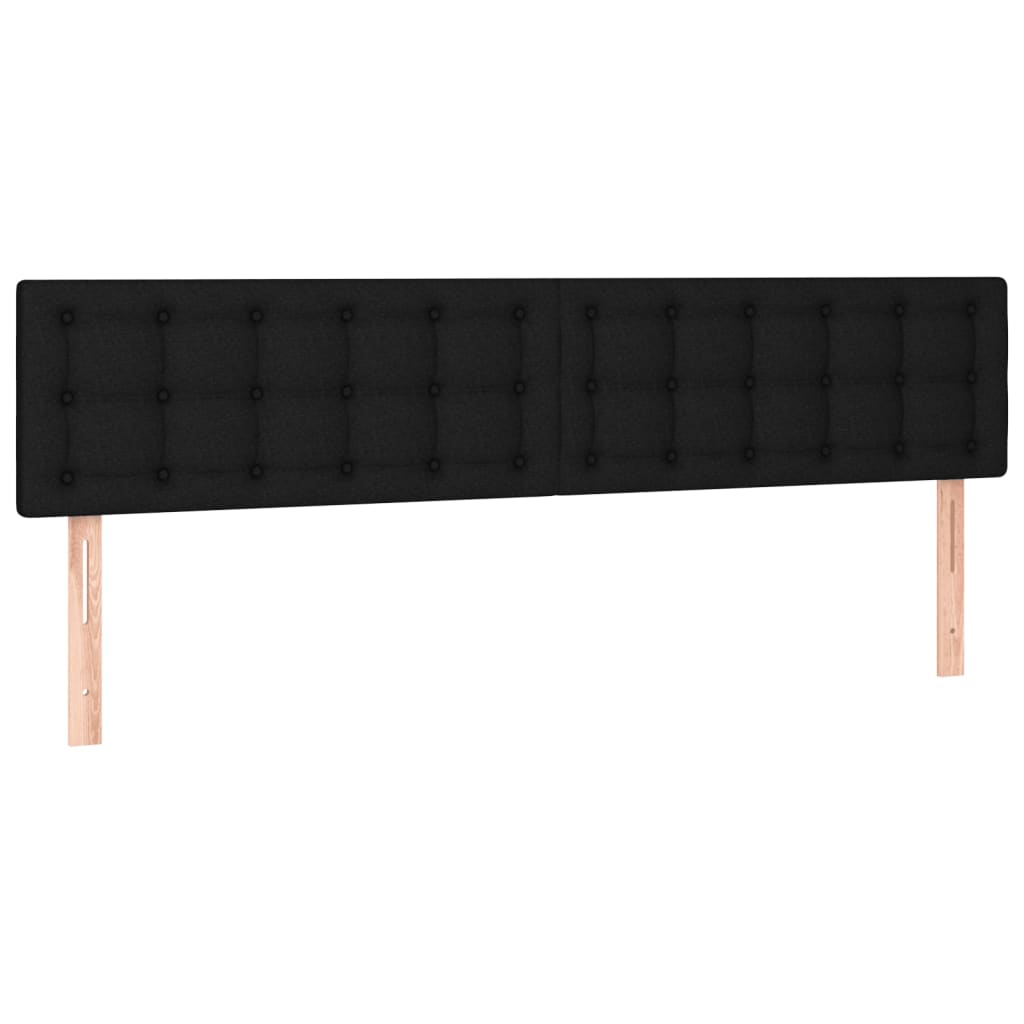Bettgestell ohne Matratze Schwarz 120x190 cm Stoff