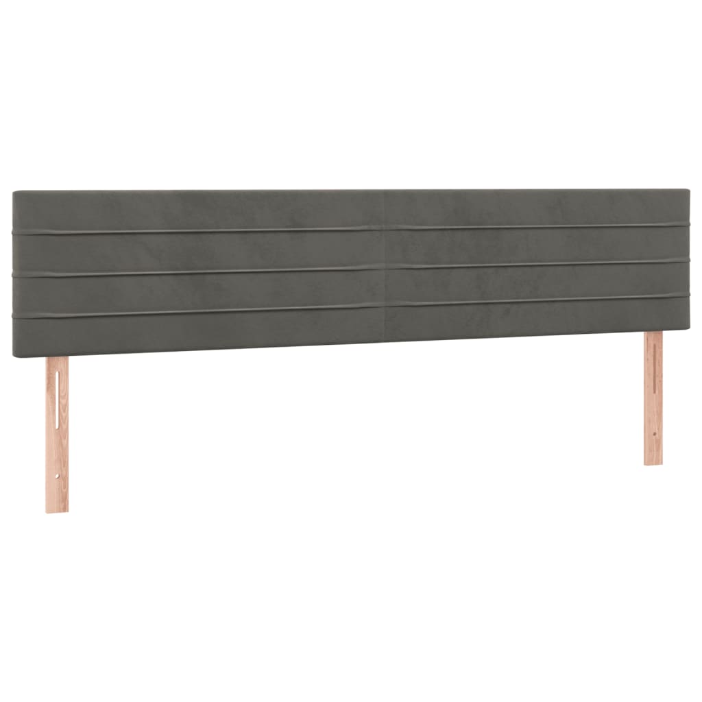 Bettgestell ohne Matratze Dunkelgrau 120x190 cm Samt