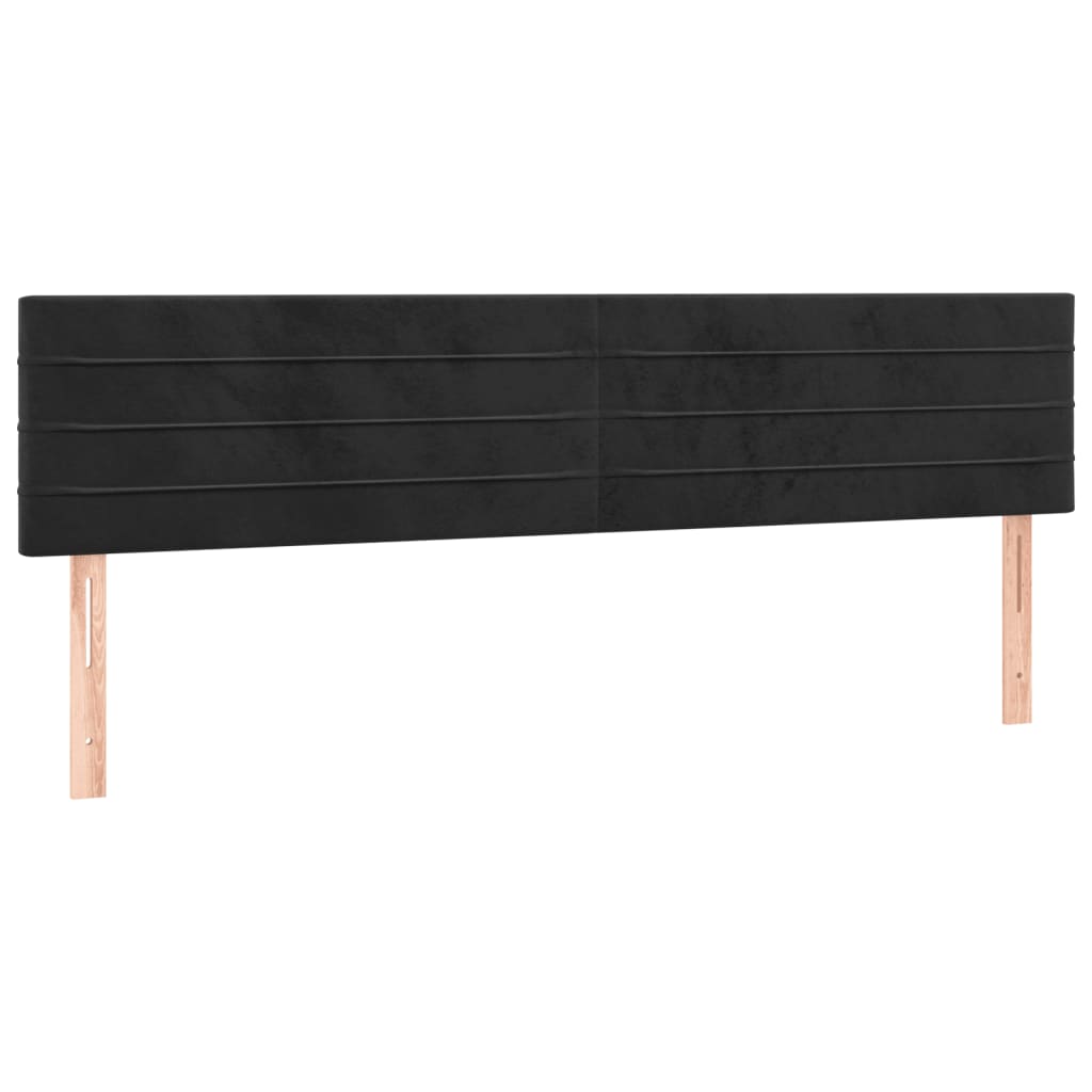 Bettgestell ohne Matratze Schwarz 120x190 cm Samt