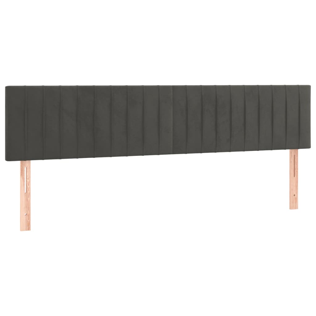Bettgestell ohne Matratze Dunkelgrau 120x190 cm Samt