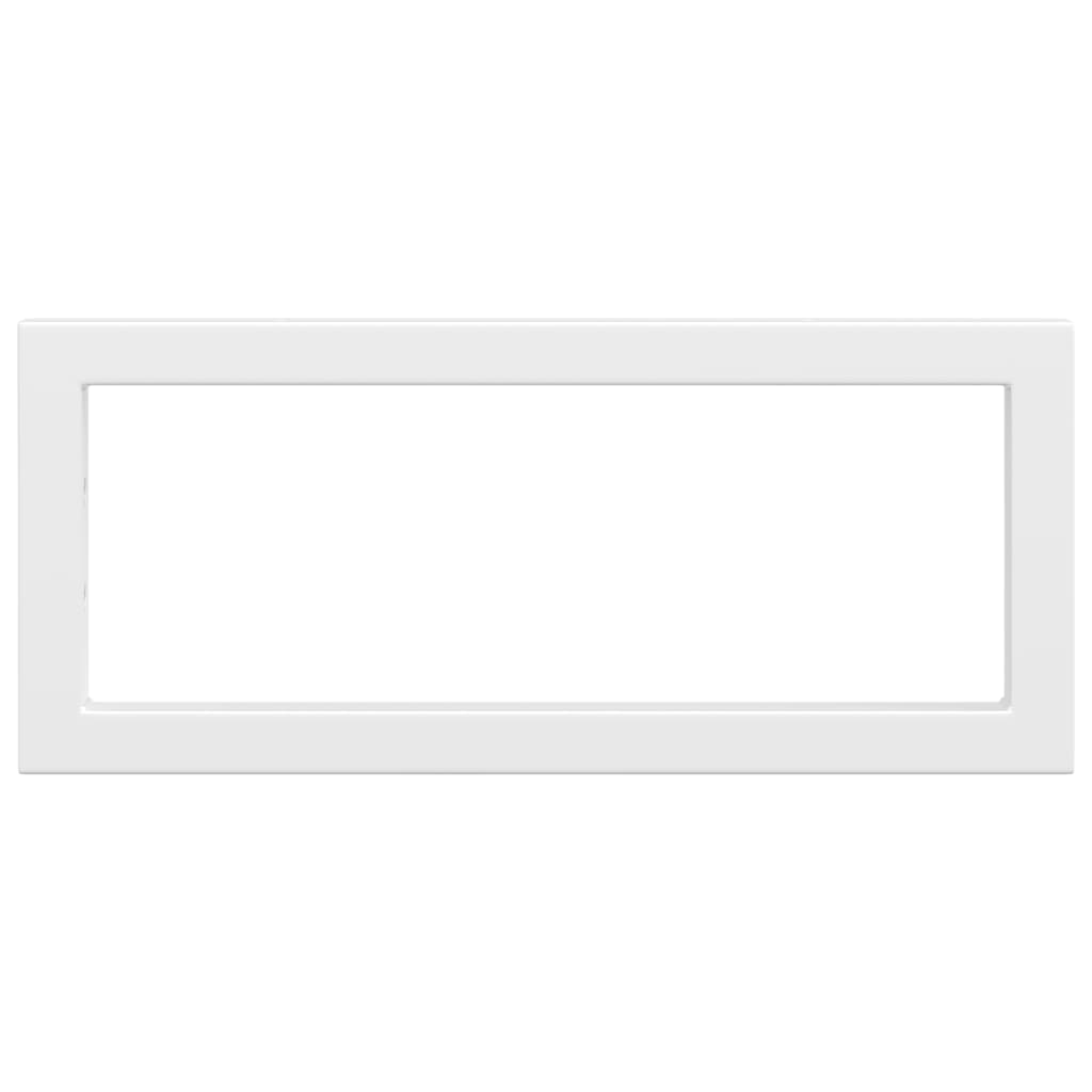 Washbasin Brackets 2 Pcs. White Rectangular Steel