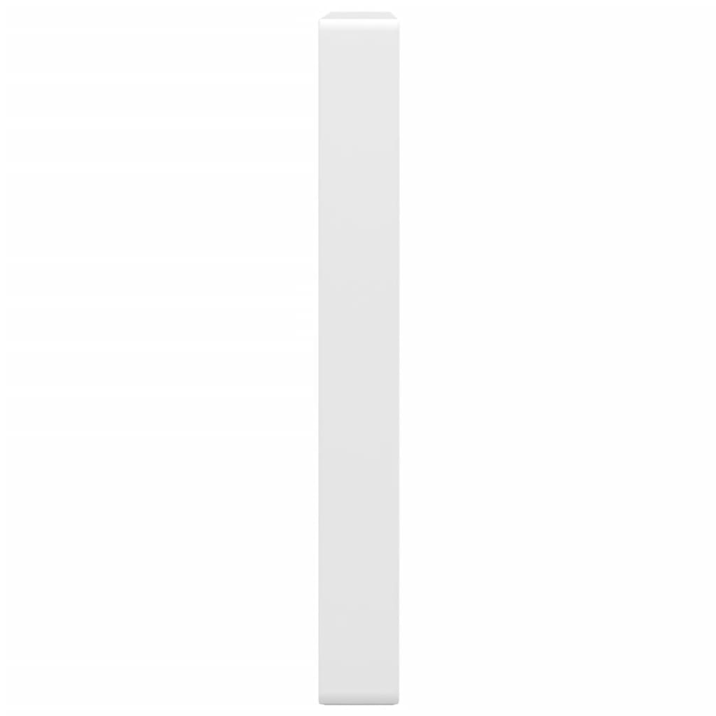 Washbasin Brackets 2 Pcs. White Rectangular Steel