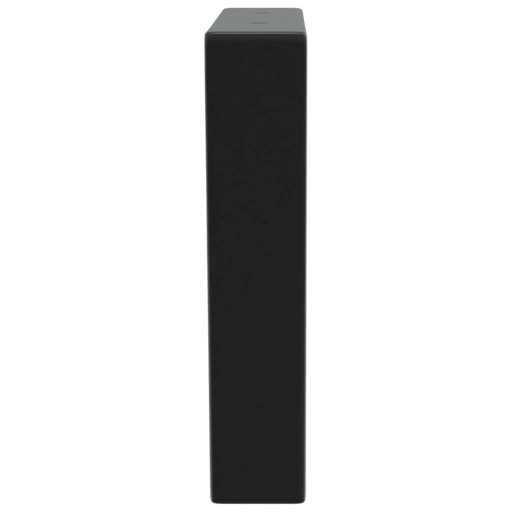 Washbasin brackets 2 pcs. Black trapezoidal steel