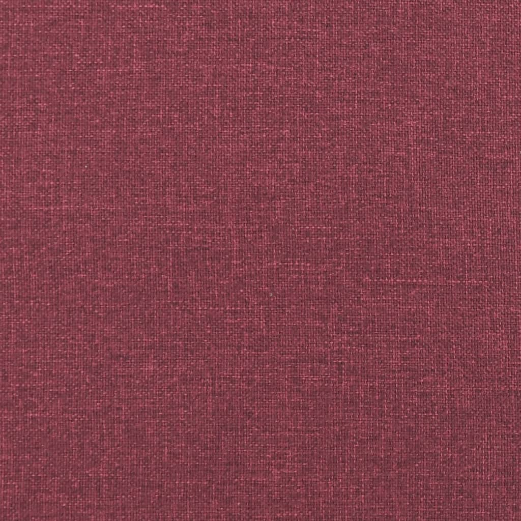 Chaiselongue mit Kissen Weinrot Stoff