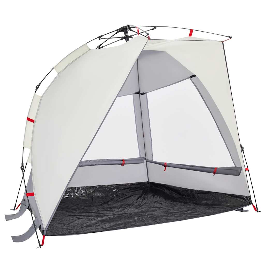 Strandzelt 2 Personen Grau Quick Release Wasserdicht