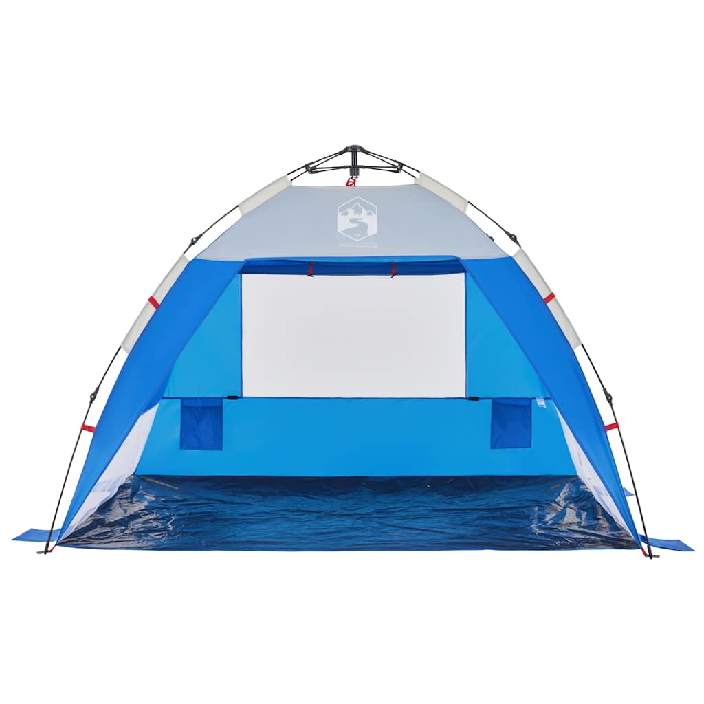 Beach Tent 2 Persons Azure Blue Quick Release Waterproof