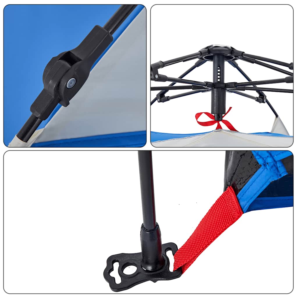 Beach Tent 2 Persons Azure Blue Quick Release Waterproof