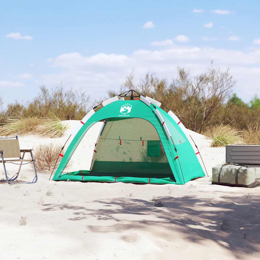 Beach Tent 2 Persons Sea Green Quick Release Waterproof