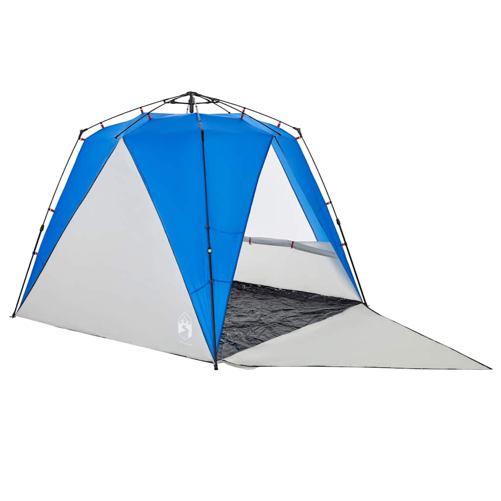 Beach Tent 4 Persons Azure Blue Quick Release Waterproof