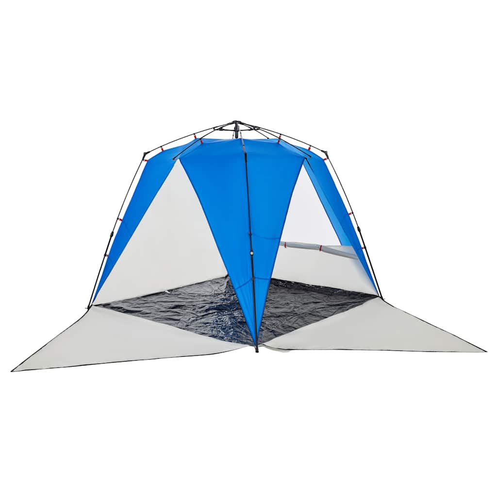 Beach Tent 4 Persons Azure Blue Quick Release Waterproof