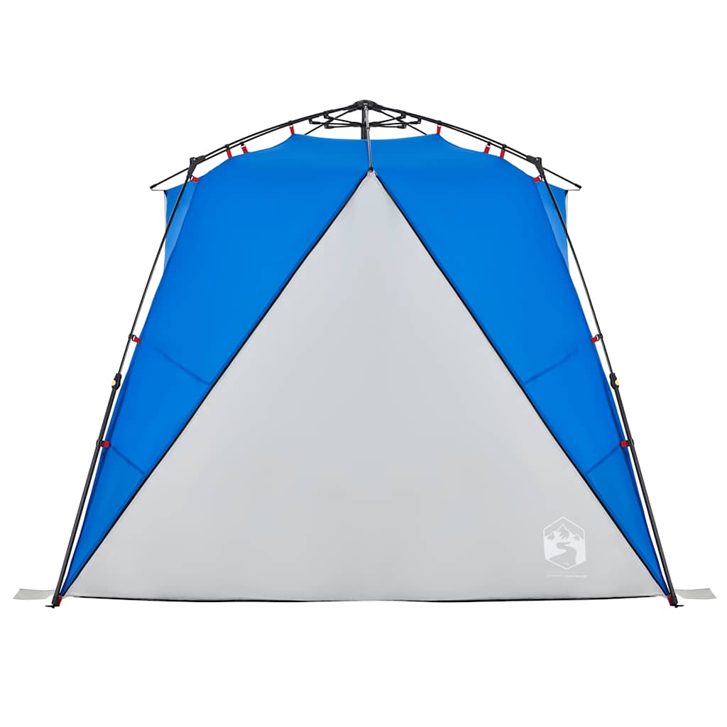 Beach Tent 4 Persons Azure Blue Quick Release Waterproof