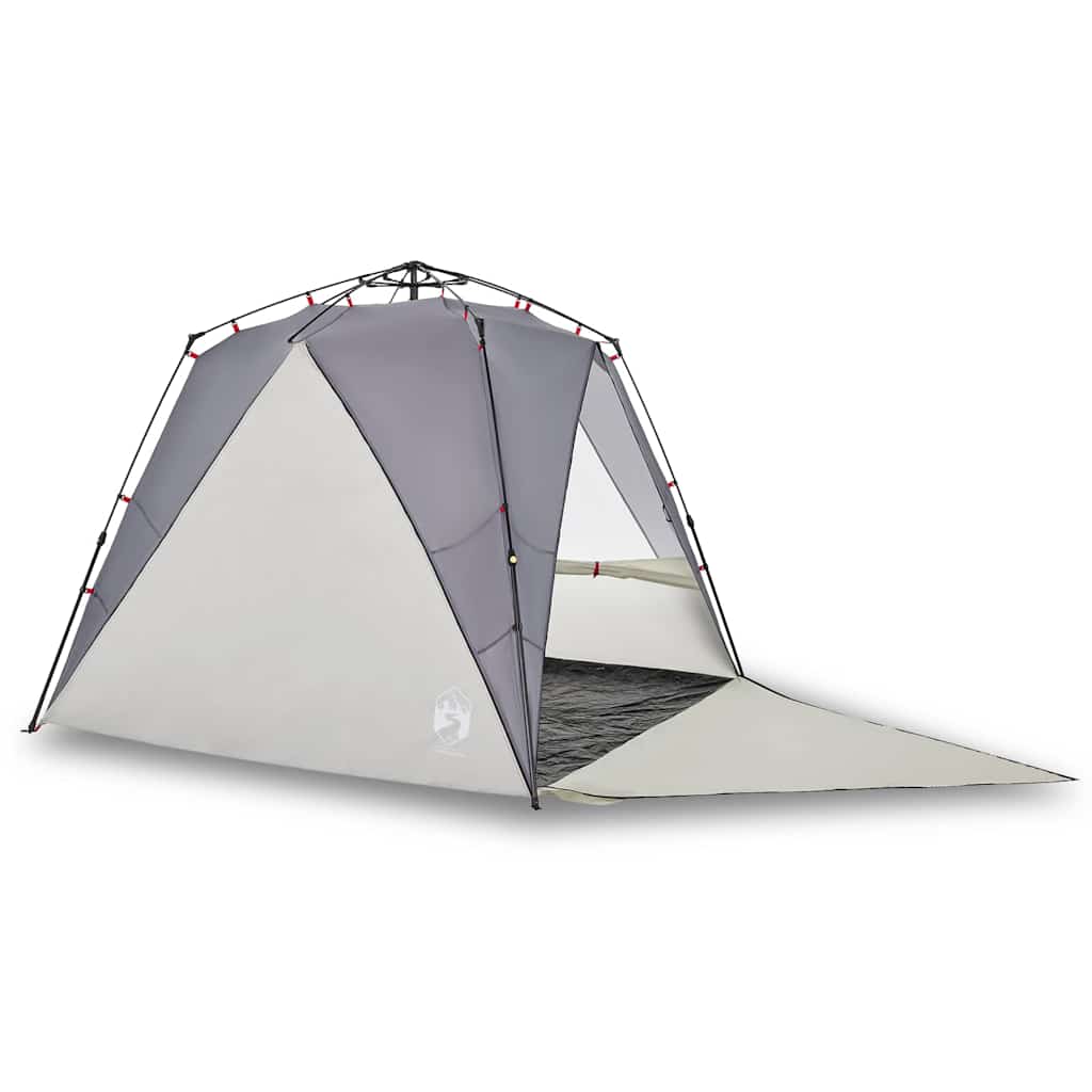 Beach Tent 4 Persons Gray Quick Release Waterproof