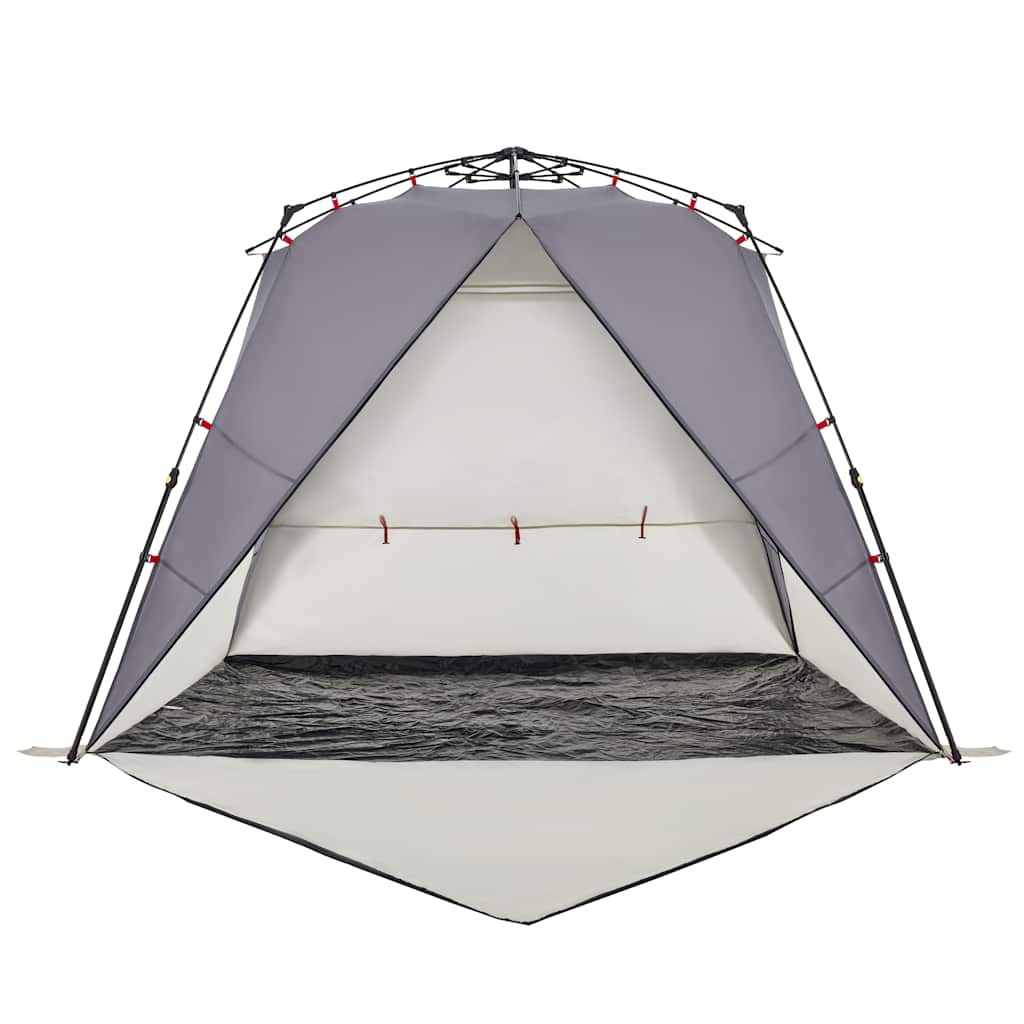 Beach Tent 4 Persons Gray Quick Release Waterproof