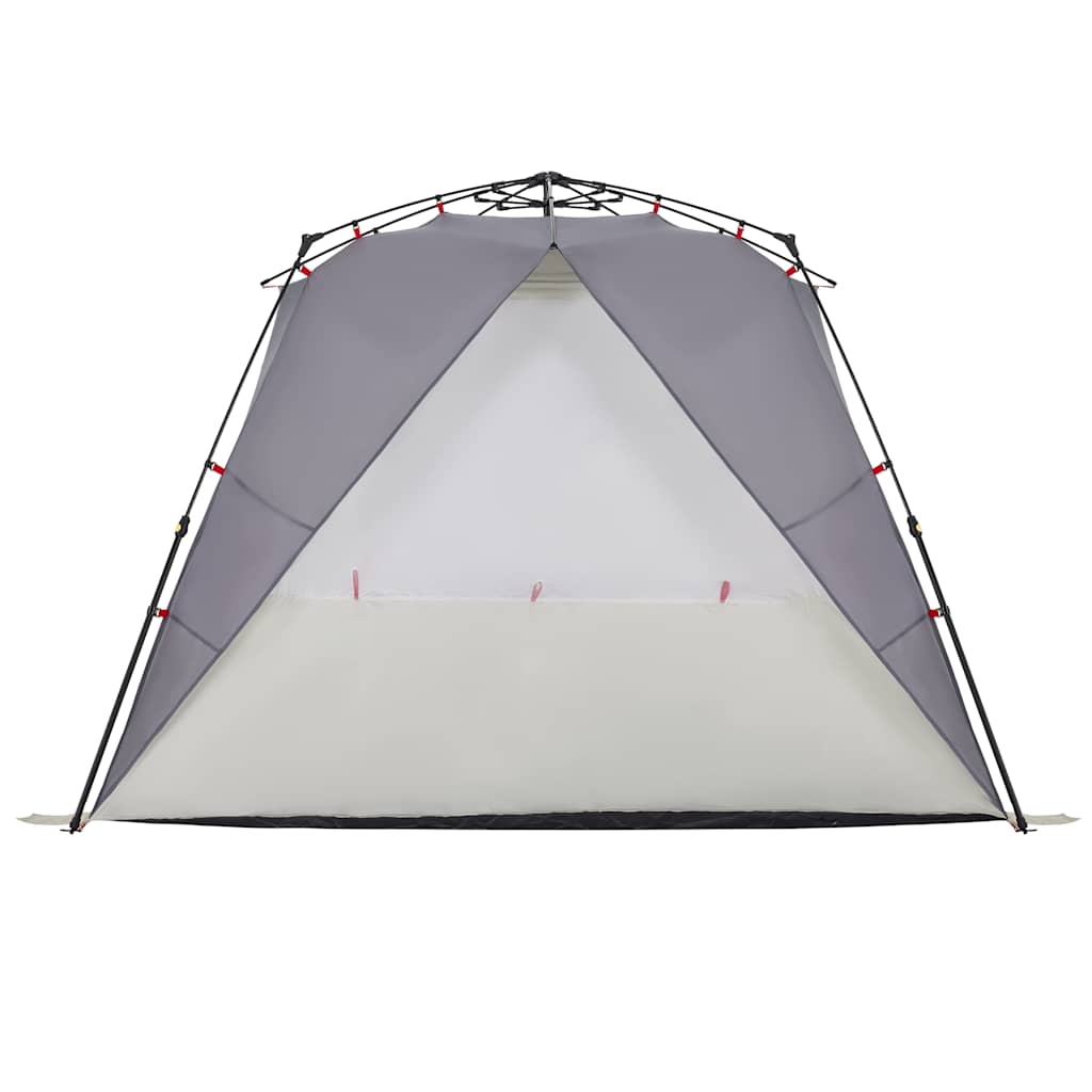 Beach Tent 4 Persons Gray Quick Release Waterproof